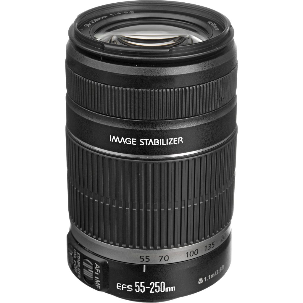 Canon EF-S 55-250mm IS USM. A good entry level zoom lens.
